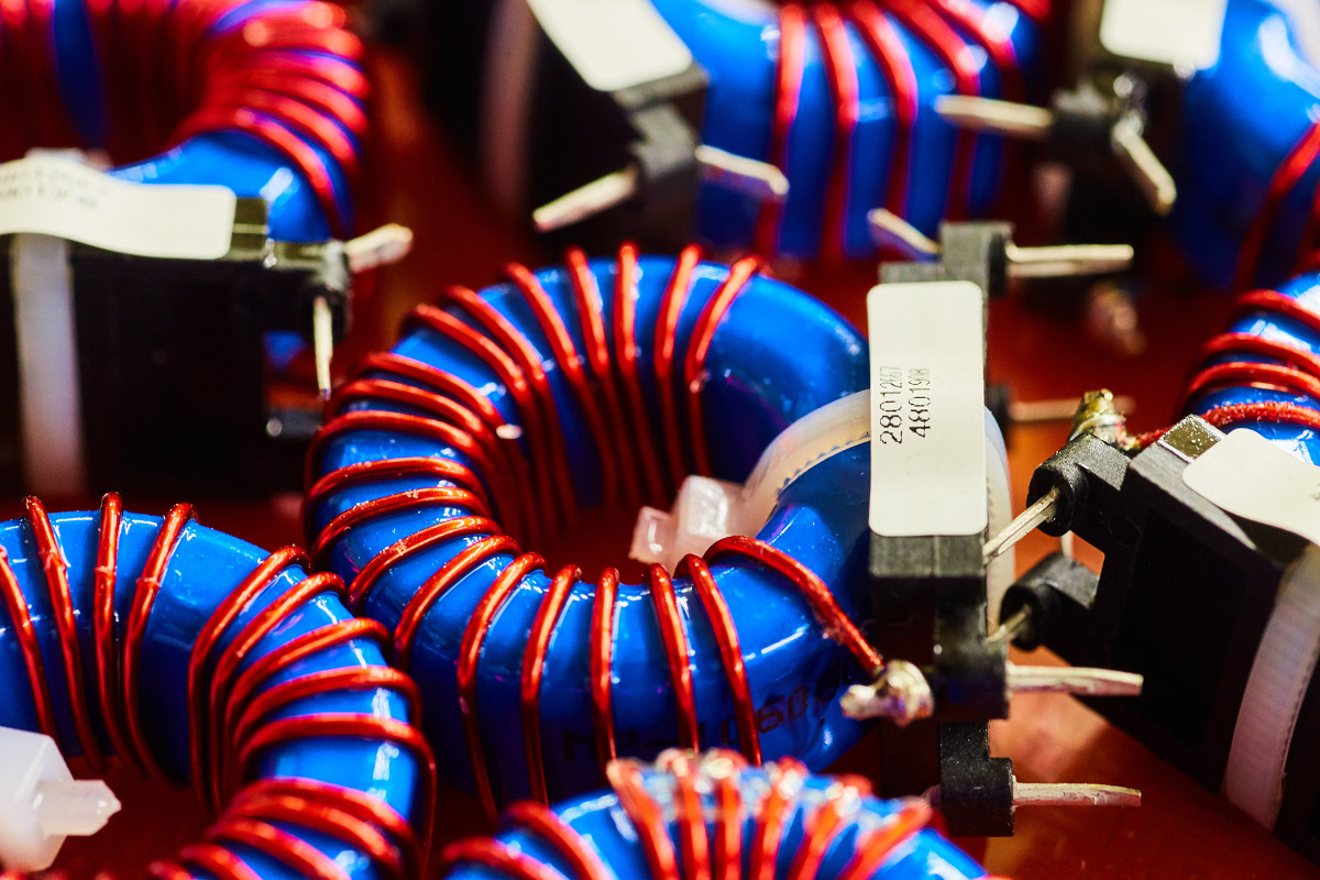 Inductor wound on toroid core